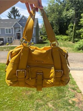 Yellow Leather Michael Kors Shoulder Bag - Women's Handbag